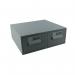 In the photograph, a grey Bisley Card Index Cabinet measuring 152x102mm can be seen with its double drawers fully extended. The cabinet features sleek and modern lines, offering plenty of storage space for index cards. The Bisley logo is visible on the front of the drawers.