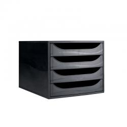 Cheap Stationery Supply of Contour Ergonomics 4 Drawer Set Black CE06114 CE06114 Office Statationery