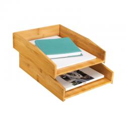 Cheap Stationery Supply of CEP Silva Bamboo Letter Tray Woodgrain (Pack of 2) 2240010301 CEP00729 Office Statationery