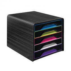 Cheap Stationery Supply of CEP Smoove 5 Drawer Module Black/Assorted 1071110411 CEP01063 Office Statationery