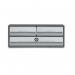 CEP MoovUp 3 Drawer Module Polystyrene with Key Lock and Handles Grey 1091216361 CEP01475