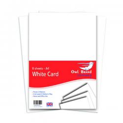 Cheap Stationery Supply of A4 White Card 160gsm 8 Sheets (Pack of 10) OBS03 CM00003 Office Statationery