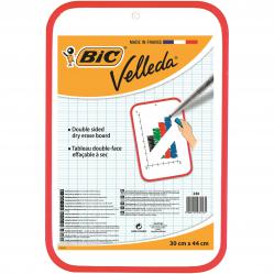 Cheap Stationery Supply of Bic Velleda Drywipe Board Red 300 x 440mm 812105 CN230 Office Statationery
