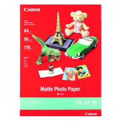 Cheap Stationery Supply of Canon A4 Photo Paper 170gsm Matte (Pack of 50) MP-101 A4 CO17483 Office Statationery