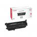 The photograph captures thin, sleek Canon ink cartridges in vibrant magenta color. The label clearly displays Canon 723M Toner Cartridge Magenta 2642B002 CO57203. The cartridges are neatly arranged and exude a professional look.