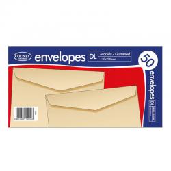 Cheap Stationery Supply of County Stationery DL Manilla Gummed Envelopes 20x50 (Pack of 1000) C501 CTY0982 Office Statationery