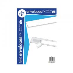 Cheap Stationery Supply of County Stationery C4 25 White Peal and Seal Envelopes 25 (Pack of 20) C509 CTY1064 Office Statationery