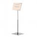 Durable Duraview Floor Stand A3 Silver 498223 DB40651