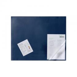 Cheap Stationery Supply of Durable Desk Mat with Transparent Overlay 650 x 520mm Dark Blue 720307 DB70005 Office Statationery