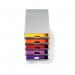 Durable VARICOLOR Desktop Organiser 5 Drawer Colour Coded Modular Storage A4+ 760527 DB70160