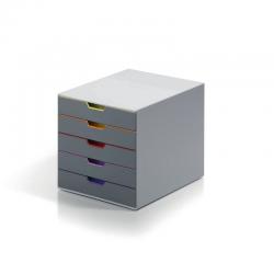 Cheap Stationery Supply of Durable Varicolor A4 Drawer Box with Five Colourful Drawers 7605/27 Office Statationery