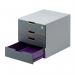 Durable VARICOLOR SAFE 4 Drawer Lockable GDPR Colour Coded Desktop Storage A4+ 760627 DB70241