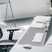 Durable Desk Mat Contoured Edge 530 x 400mm Grey 710210 DB71004