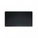 This photo features a durable desk mat in smooth black, measuring 65x52cm. The non-slip surface provides stability for writing and typing.