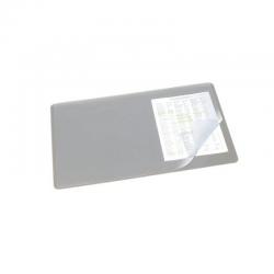 Cheap Stationery Supply of Durable Desk Mat with Transparent Overlay 530 x 400mm Grey 720210 DB71039 Office Statationery