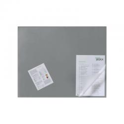 Cheap Stationery Supply of Durable Desk Mat with Transparent Overlay 650 x 520mm Grey 720310 DB71304 Office Statationery