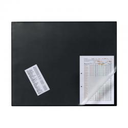 Cheap Stationery Supply of Durable Desk Mat with Overlay W650 x D520mm Black/Clear 7203/01 DB720301 Office Statationery