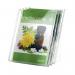 This photo features a clear, A4 portrait literature holder made by Durable. The holder is part of the COMBIBOXX collection and is designed to be durable and long-lasting.