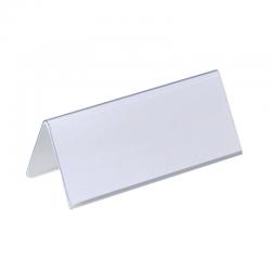 Cheap Stationery Supply of Durable Table Place Name Holder 61x150mm Transparent (Pack of 25) 8050 DB8050 Office Statationery
