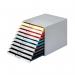 Durable VARICOLOR Desktop Organiser 10 Drawer Colour Coded Modular Storage A4+ 763027 DB99327