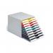 Durable VARICOLOR Desktop Organiser 10 Drawer Colour Coded Modular Storage A4+ 763027 DB99327