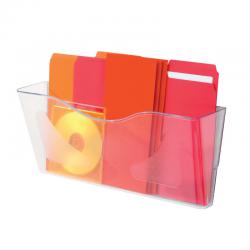 Cheap Stationery Supply of Deflecto SteriTouch Wall Pocket Landscape Clear CP074STCRY DF07449 Office Statationery