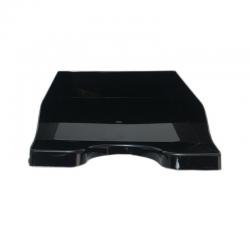 Cheap Stationery Supply of Deflecto SteriTouch Stacking Letter Tray Black CP130STBLK DF13001 Office Statationery