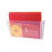 This picture shows Deflecto wall display units featuring a non-breakable wall file pocket in A4 size. The units are made of clear unbreakable polycarbonate construction, ensuring durability and protection for your documents.