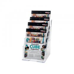 Cheap Stationery Supply of Deflecto 4 Tier Literature Holder A5 DE779YTCRY Office Statationery