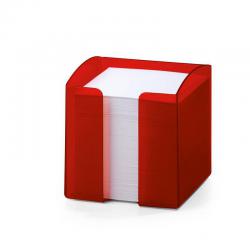 Cheap Stationery Supply of Durable Note Box Trend Transparent Red Pack of 6 Office Statationery