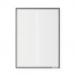 This photo features a pack of 5 durable literature holders designed to cling to glass surfaces. They are grey in color and fit A4-sized materials. Their static cling and UV-protected construction makes them perfect for displaying information and signs on glass surfaces.
