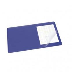 Cheap Stationery Supply of Durable Desk Mat with Clear Overlay 40 x 53cm Dark Blue Pack of 5 Office Statationery
