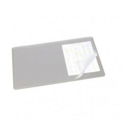 Cheap Stationery Supply of Durable Desk Mat with Clear Overlay 40 x 53cm Grey Pack of 5 Office Statationery