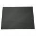 This photograph features a durable desk mat with a clear overlay, designed to protect your desk from scratches and slips. The mat measures 65x52 cm and comes in a sleek black color, perfect for any workspace.