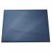 This photo shows a durable non-slip desk mat with a clear overlay, perfect for protecting your desk from scratches and spills. The mat measures 65x52 cm and comes in a bright blue color. Keep your notes and papers secure on your desk with this functional and stylish desk accessory.