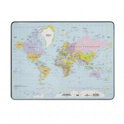Cheap Stationery Supply of Durable Desk Mat with World Map 53 x 40cm Pack of 5 Office Statationery
