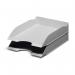 Durable ECO Recycled Plastic Stackable Document Letter Tray - 6 Pack - A4+ Grey 775610