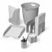 Durable ECO Recycled Plastic Stackable Document Letter Tray - 6 Pack - A4+ Grey 775610