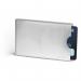 The photograph features a pack of 10 silver Durable Filing Accessories Durable Certified RFID SECURE Credit Card Wallet Sleeves. Each sleeve is designed to protect your credit cards from unauthorized scanning.