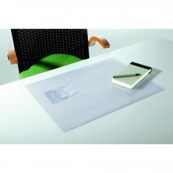 Cheap Stationery Supply of Durable DURAGLAS Desk Mat 40x53cm Transparent Pack of 5 Office Statationery