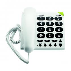 Cheap Stationery Supply of Doro Big Button Telephone White 311C DRO02685 Office Statationery
