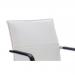 Echo Cantilever Chair White Bonded Leather With Arms BR000038