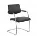 Havanna Visitor Chair Black Leather With Arms BR000050