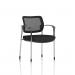 Brunswick Deluxe With Arms Chrome Frame Mesh Back Black Seat BR000220