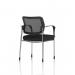 Brunswick Deluxe With Arms Chrome Frame Mesh Back Black Seat BR000220