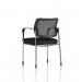 Brunswick Deluxe With Arms Chrome Frame Mesh Back Black Seat BR000220