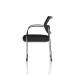 Brunswick Deluxe With Arms Chrome Frame Mesh Back Black Seat BR000220