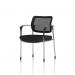 Brunswick Deluxe With Arms Chrome Frame Mesh Back Black Seat BR000220