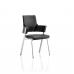 Enterprise Visitor Chair Black Leather With Arms EX000108