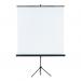 The Franken GmbH Projector Screens Tripod Projection Screen X-tra.Line Format 1:1 Screen Size 150 x 150 CM FR0380 is a sleek and versatile addition to any presentation setup. The tripod stand offers stability, while the 1:1 format and 150 x 150 CM size provide ample viewing area. The screen features the high-quality design and construction that Franken GmbH is known for, making it a reliable choice for professional or personal use.